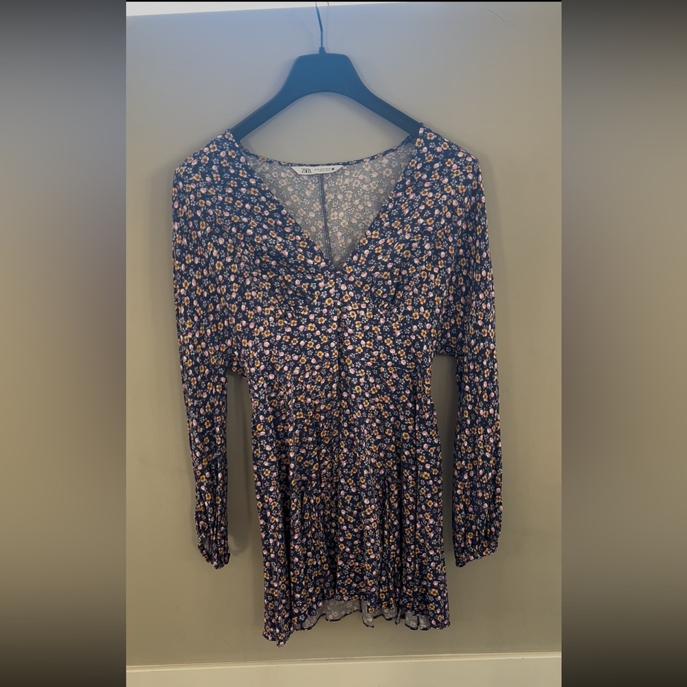 Zara Floral Dress Size Medium